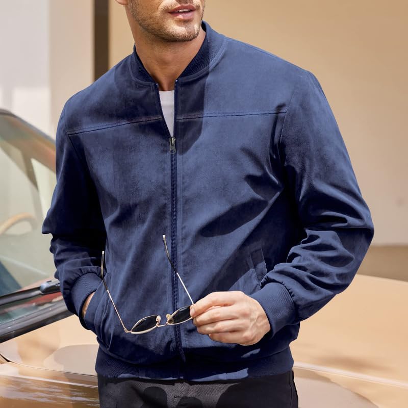 Chaqueta Bomber Azul — El Look que Habla por Ti