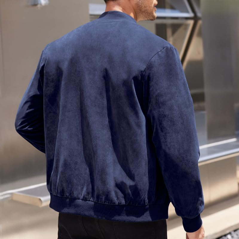 Chaqueta Bomber Azul — El Look que Habla por Ti