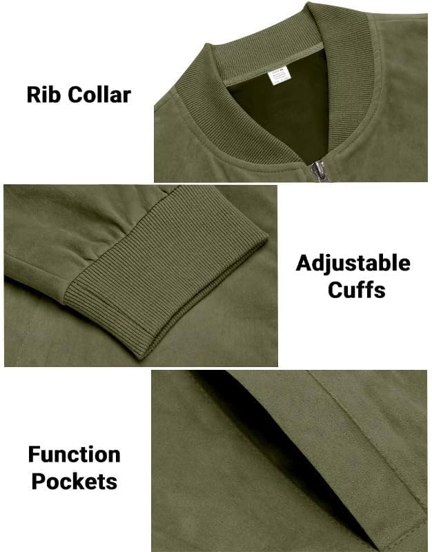 Chaqueta Bomber de Gamuza