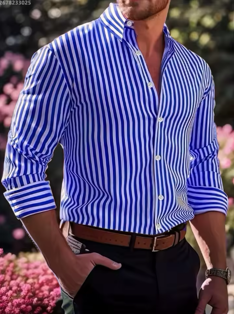 Camisa Entallada a Rayas — La que Define Cada Ocasión