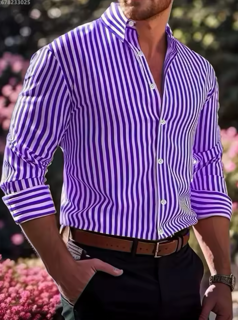 Camisa Entallada a Rayas — La que Define Cada Ocasión