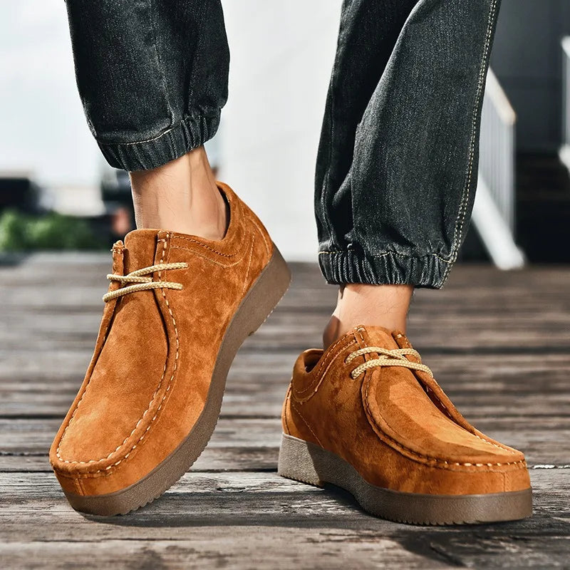 Zapatos de Cuero Estilo Británico