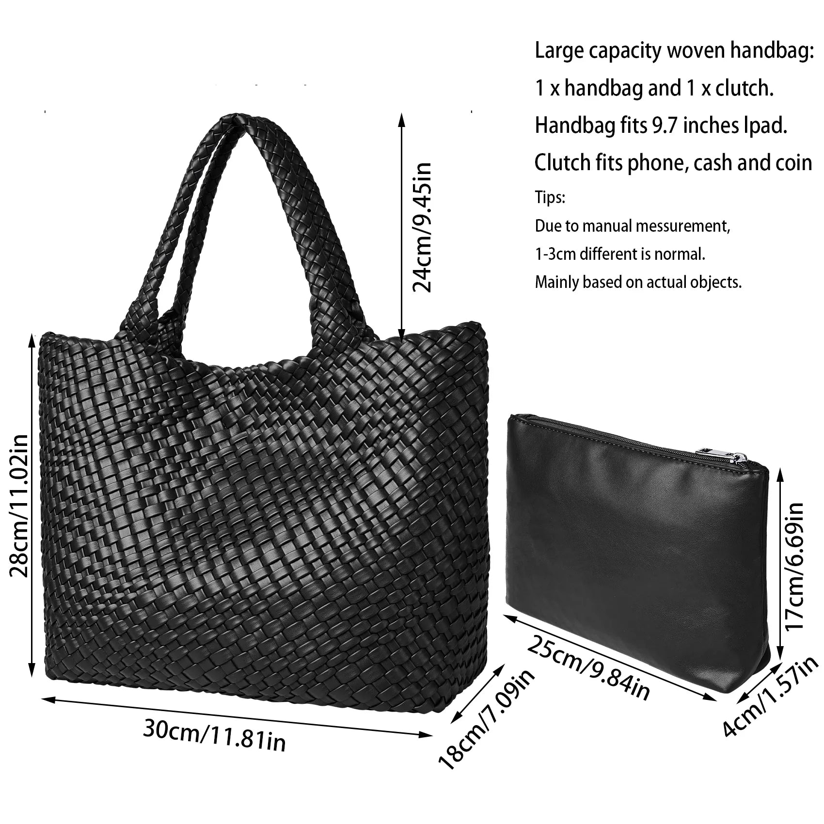 Bolso Tote Tejido Grande